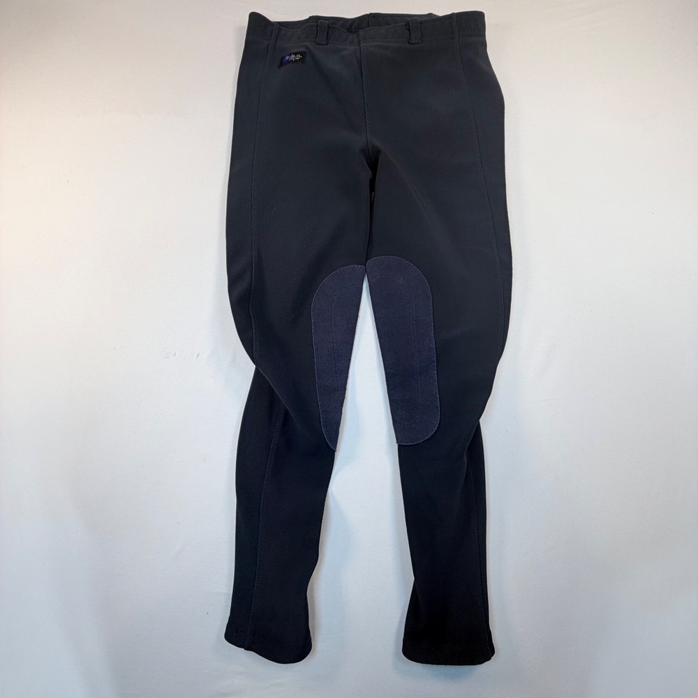 Irideon Cadence Bootcut Riding Breeches Womens 1X Black Knee Patch Equestrian US